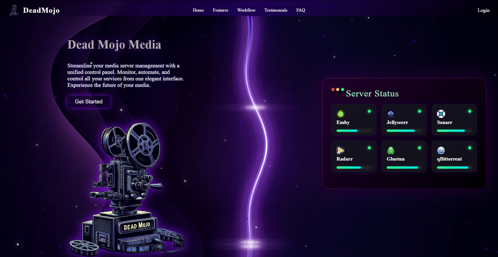 Media server management preview