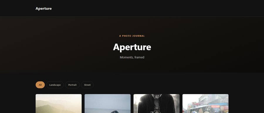 Aperture preview